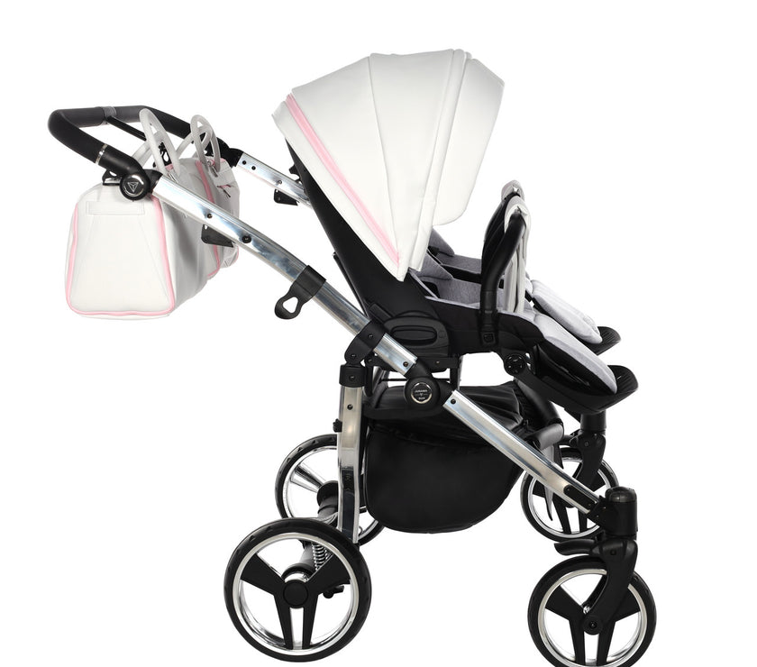 Poussette Double Junama Candy - Rose - Mode Bébé Claye