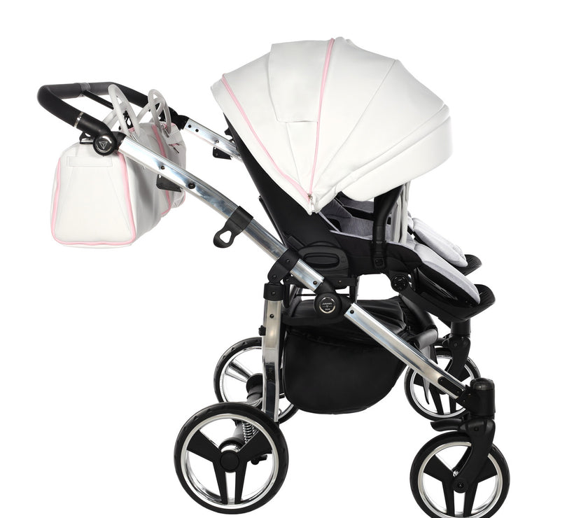 Poussette Double Junama Candy - Rose - Mode Bébé Claye