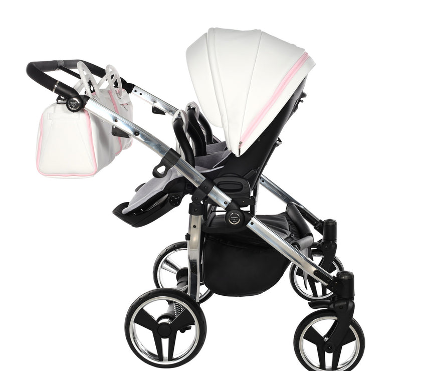 Poussette Double Junama Candy - Rose - Mode Bébé Claye