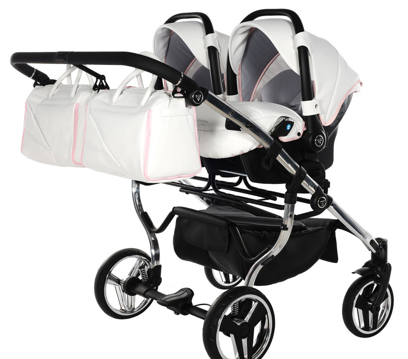 Poussette Double Junama Candy - Rose - Mode Bébé Claye
