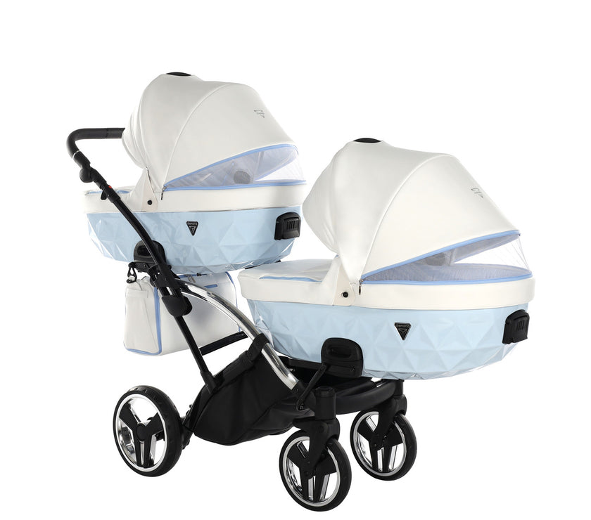 Poussette Double Slim Junama Candy - Bleu - Mode Bébé Claye