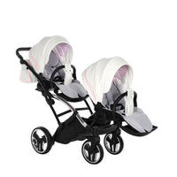 Poussette Double Slim Junama Candy - Rose - Mode Bébé Claye