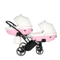 Poussette Double Slim Junama Candy - Rose - Mode Bébé Claye