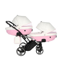Poussette Double Slim Junama Candy - Rose - Mode Bébé Claye