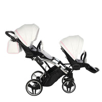Poussette Double Slim Junama Candy - Rose - Mode Bébé Claye