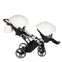 Poussette Double Slim Junama Candy - Rose - Mode Bébé Claye