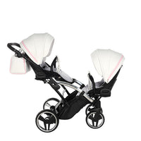 Poussette Double Slim Junama Candy - Rose - Mode Bébé Claye