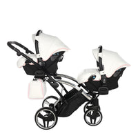 Poussette Double Slim Junama Candy - Rose - Mode Bébé Claye