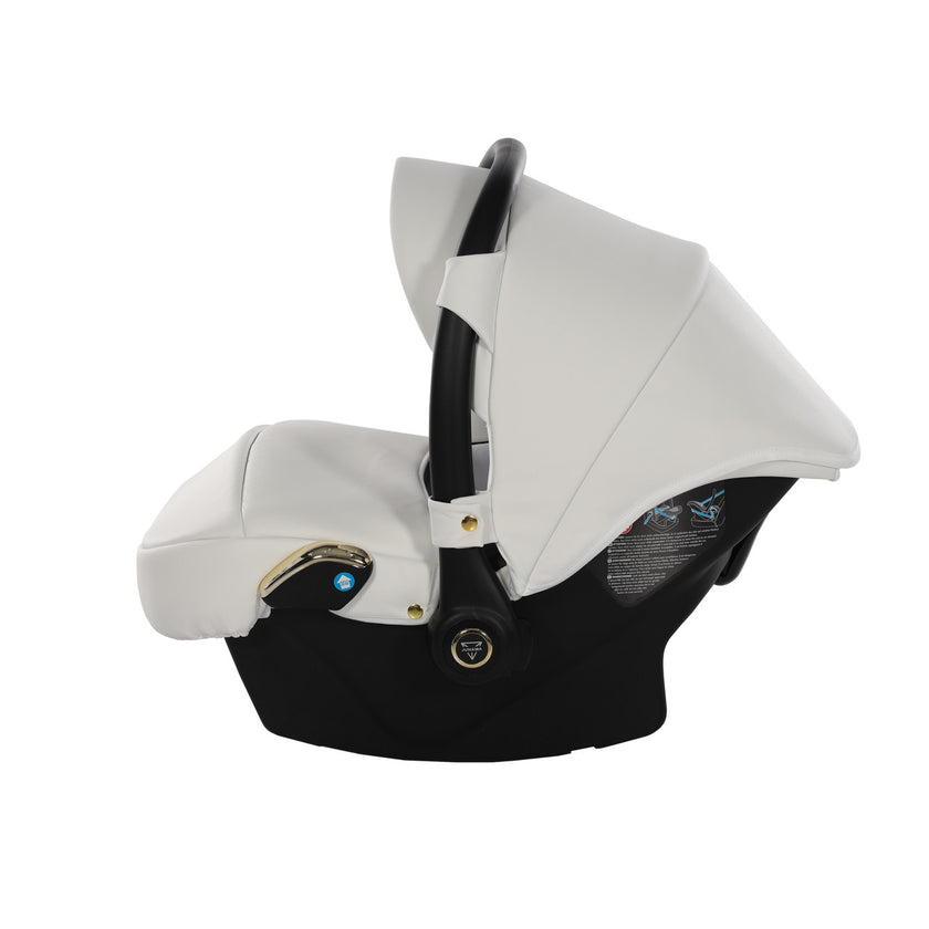 Poussette Double Slim Junama Fluo Individual - Blanc/Or - Mode Bébé Claye