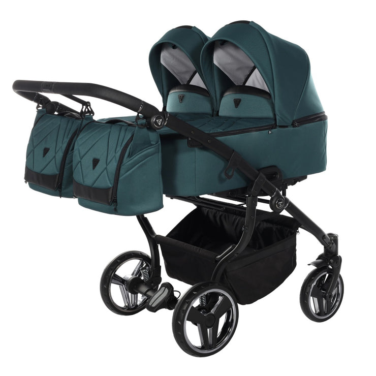 Poussette Double V3 - Turquoise - Mode Bébé Claye