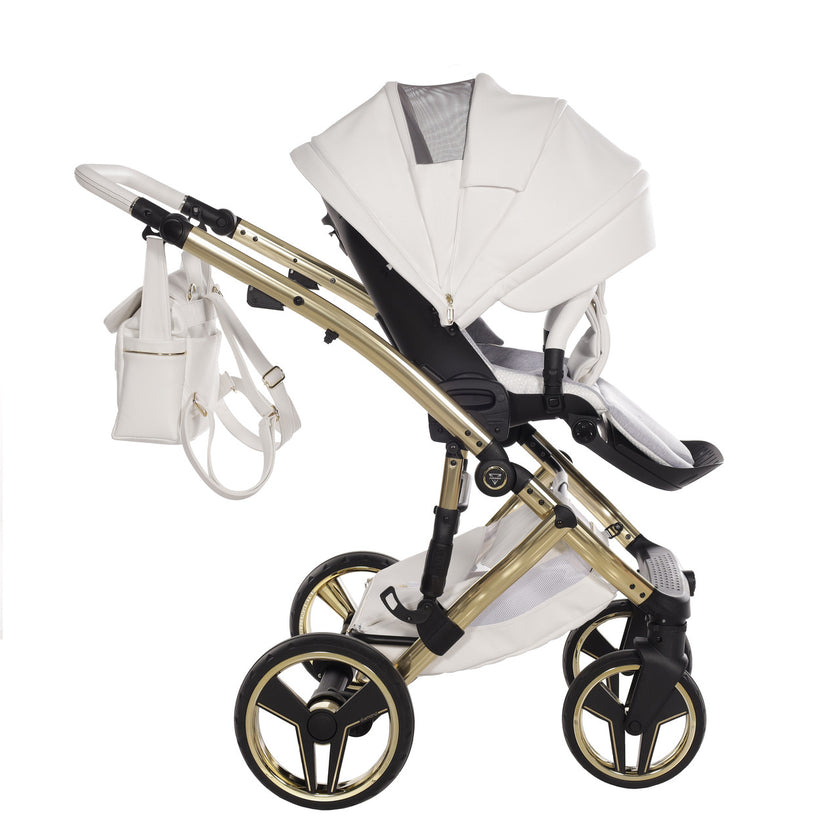 Poussette Junama Candy Premium - Blanc - Mode Bébé Claye
