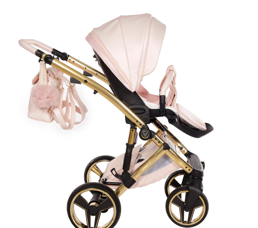 Poussette Junama Candy Premium - Pearl Pink - Mode Bébé Claye