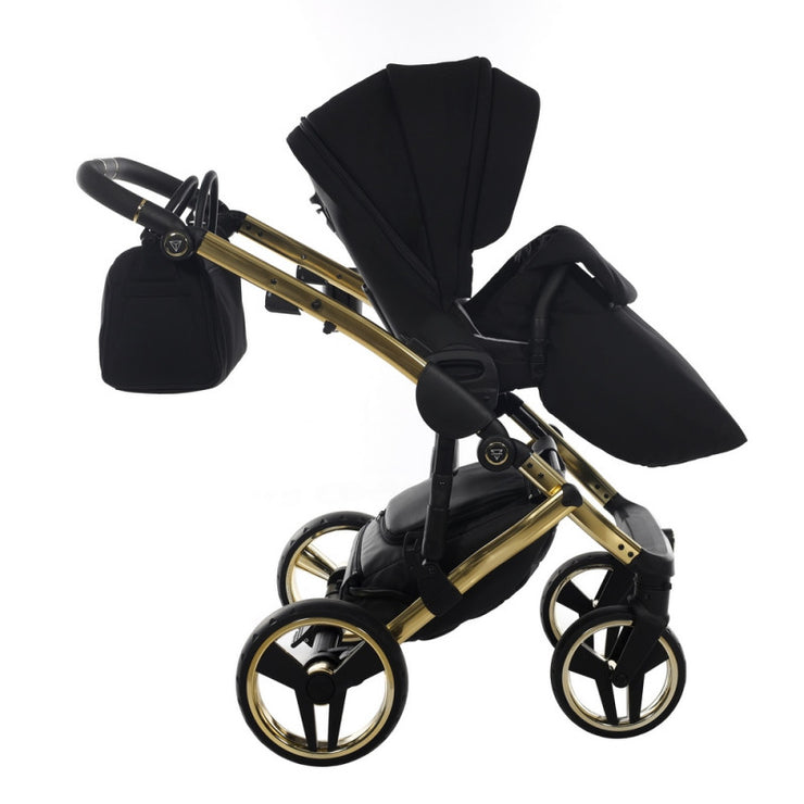Poussette Junama Diamond S-Line - Noir/Or - Mode Bébé Claye