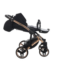 Poussette Junama Diamond S-Line - Noir/Or Rose - Mode Bébé Claye