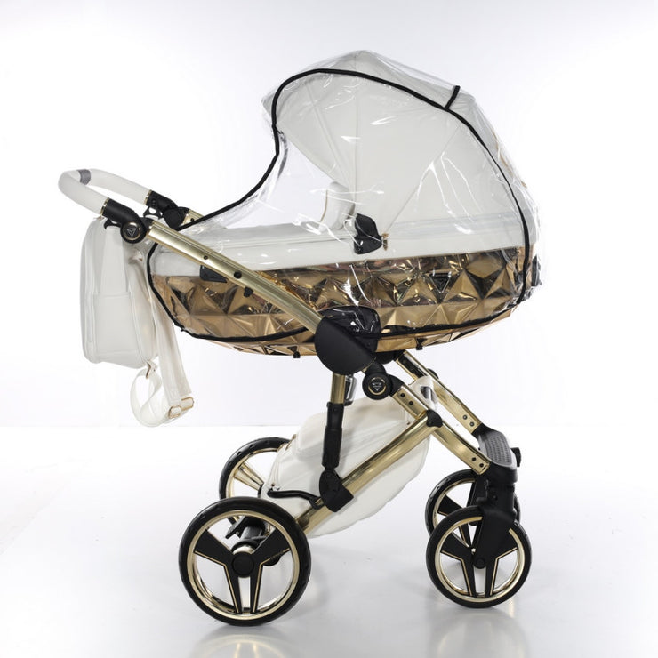 Poussette Junama Handcraft - Blanc/Or - Mode Bébé Claye