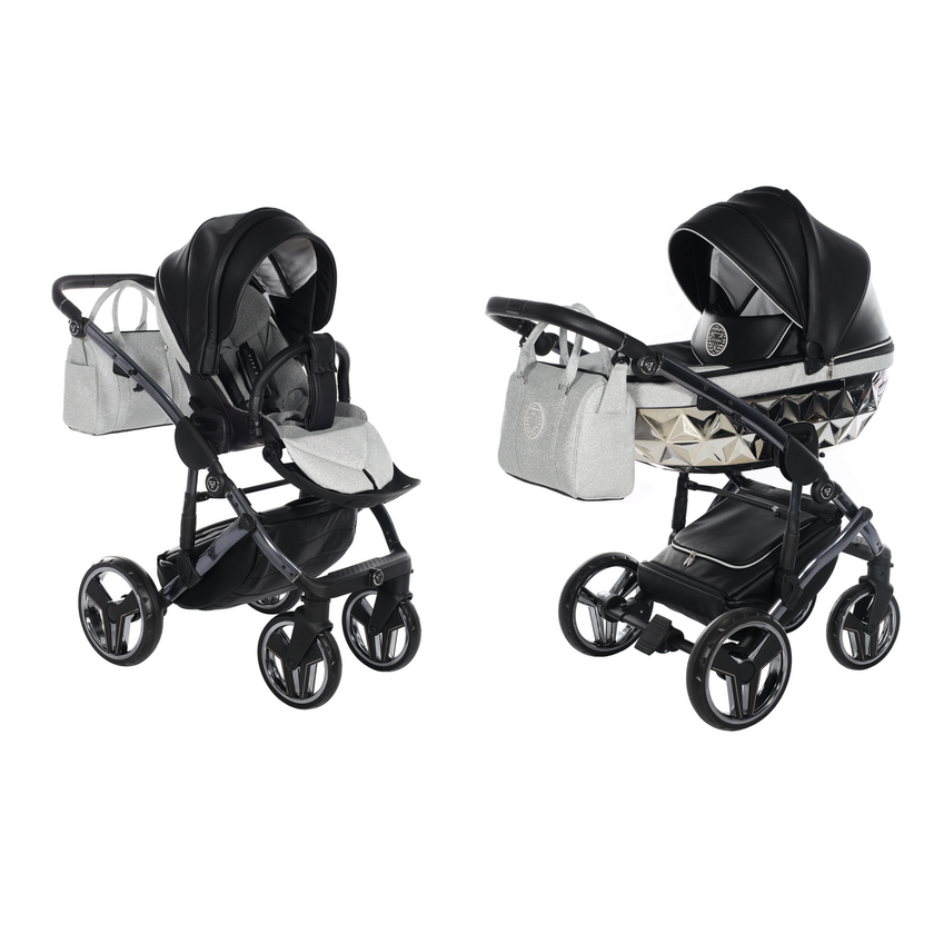 Poussette Junama Handcraft Glitter - Noir - Mode Bébé Claye