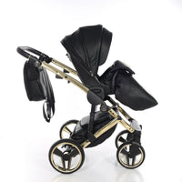 Poussette Junama Handcraft - Noir/Or - Mode Bébé Claye