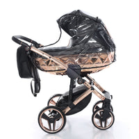 Poussette Junama Handcraft - Noir/Or Rose - Mode Bébé Claye