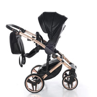 Poussette Junama Handcraft - Noir/Or Rose - Mode Bébé Claye