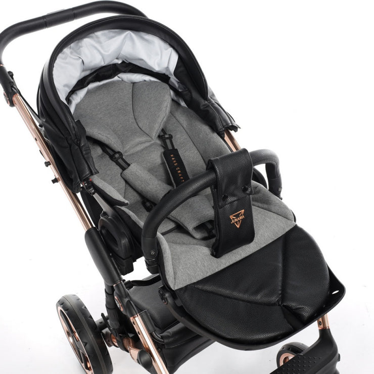 Poussette Junama Handcraft - Noir/Or Rose - Mode Bébé Claye