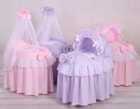 Couffin pour poupée avec capote "Little Princess" - Violet