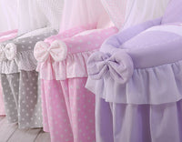 Couffin pour poupée avec capote "Little Princess" - Violet
