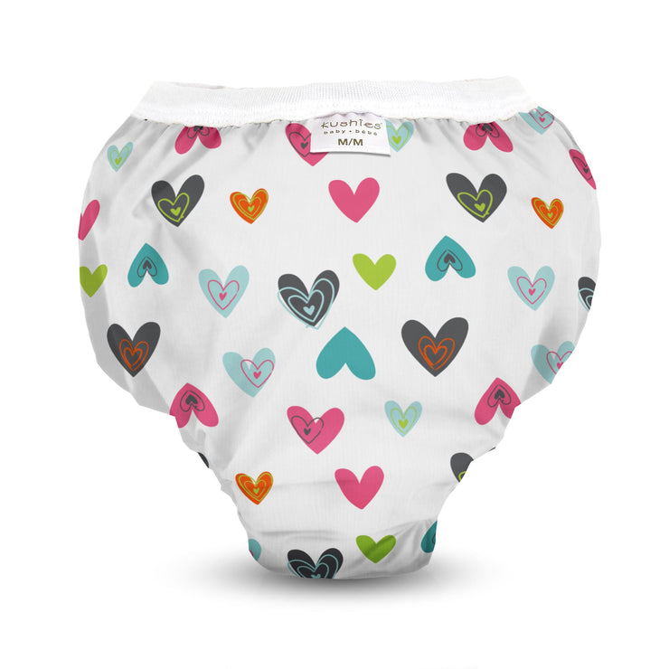 Culotte d'Apprentissage Imperméable en Taffetas - Coeurs - Mode Bébé Claye