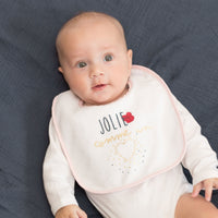 Lot de 7 bavoirs - Jolie comme un coeur