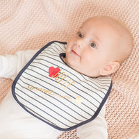 Lot de 7 bavoirs - Jolie comme un coeur
