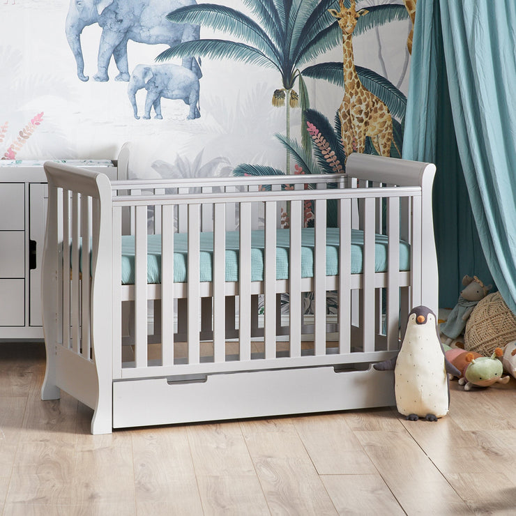 Lit bébé Stamford Mini 120x60cm - Gris - Mode Bébé Claye