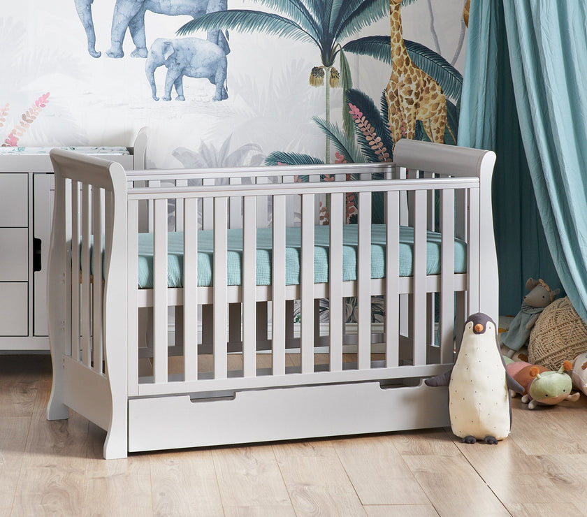 Lit bébé Stamford Mini 120x60cm - Gris - Mode Bébé Claye
