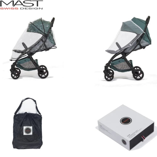 Habillage pluie, moustiquaire, sac transport poussette M2 - Mode Bébé Claye
