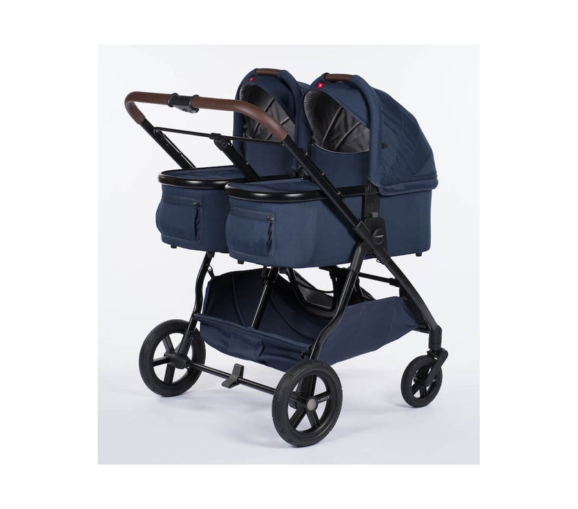 Poussette double M.Twin x Roues Tout-Terrain - BLUEBERRY - Mode Bébé Claye
