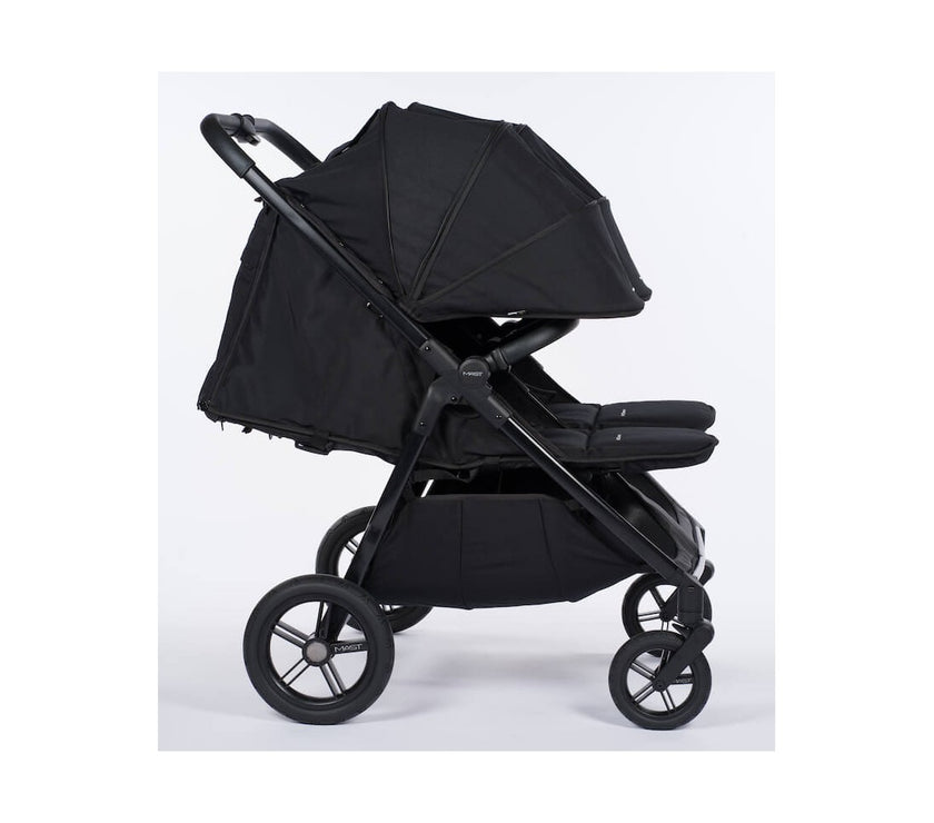 Poussette double M.Twin x Roues Tout-Terrain - ONYX - Mode Bébé Claye
