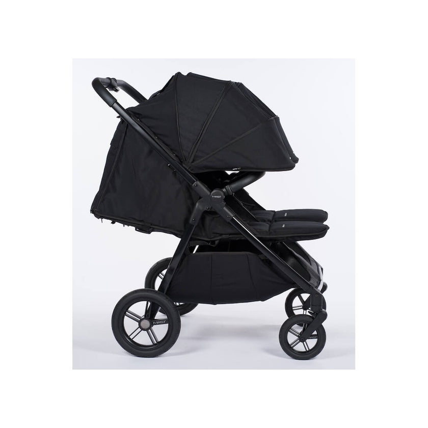 Poussette double M.Twin x Roues Tout-Terrain - ONYX - Mode Bébé Claye