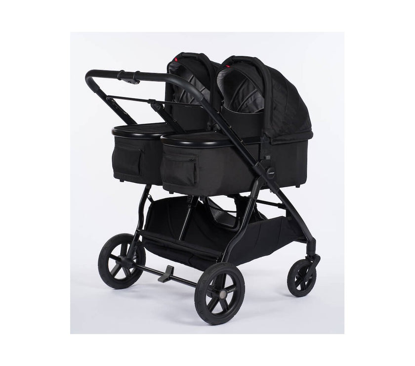 Poussette double M.Twin x Roues Tout-Terrain - ONYX - Mode Bébé Claye