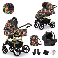 MATA Flowers Trio Stroller