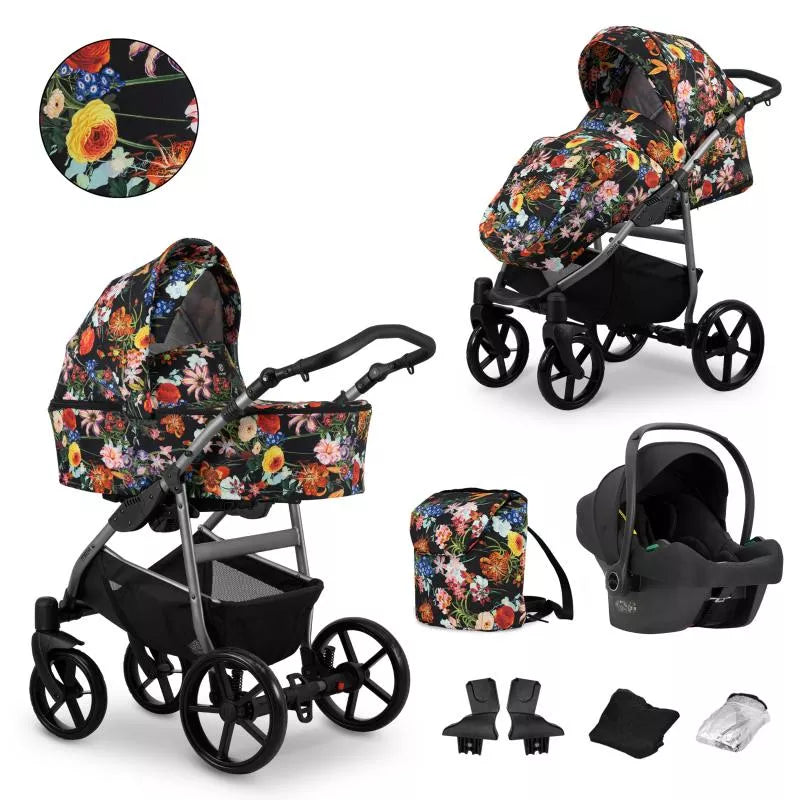 MATA Flowers Trio Stroller