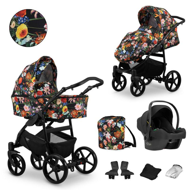 MATA Flowers Trio Stroller