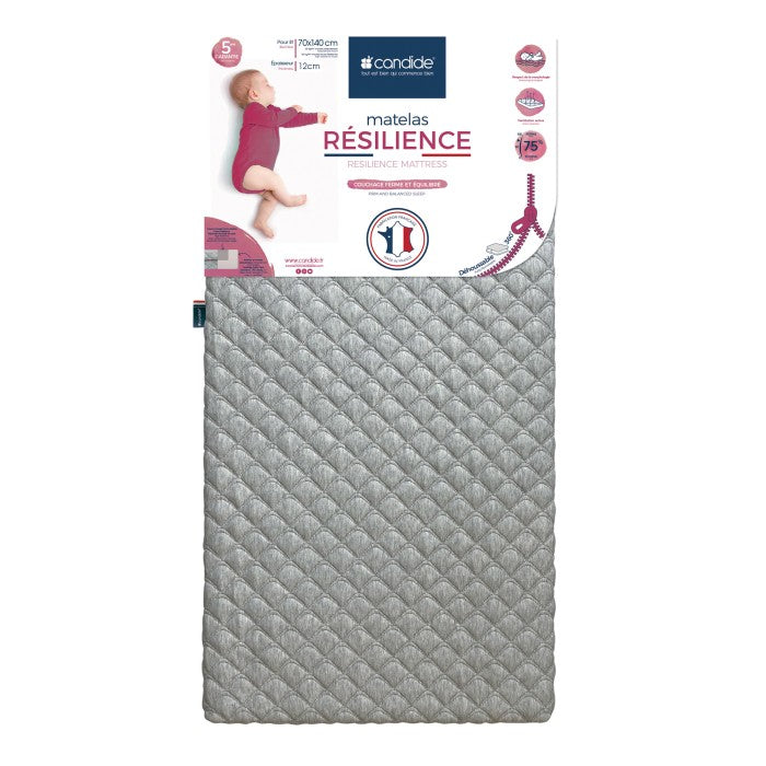 Matelas bébé 70x140cm Résilience déhoussable 360°