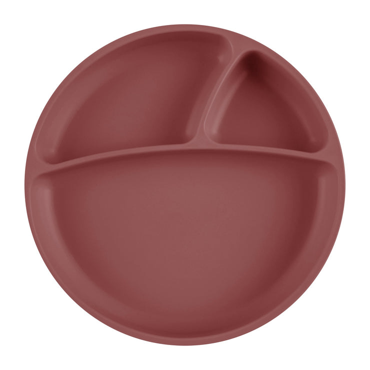 Assiette antidérapante en silicone – Terracotta - Mode Bébé Claye