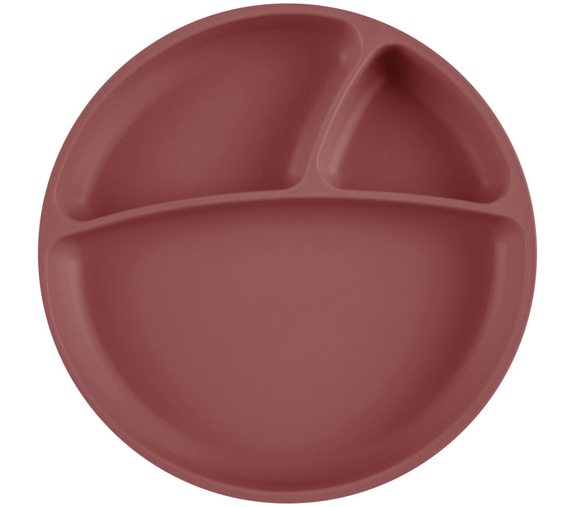 Assiette antidérapante en silicone – Terracotta - Mode Bébé Claye