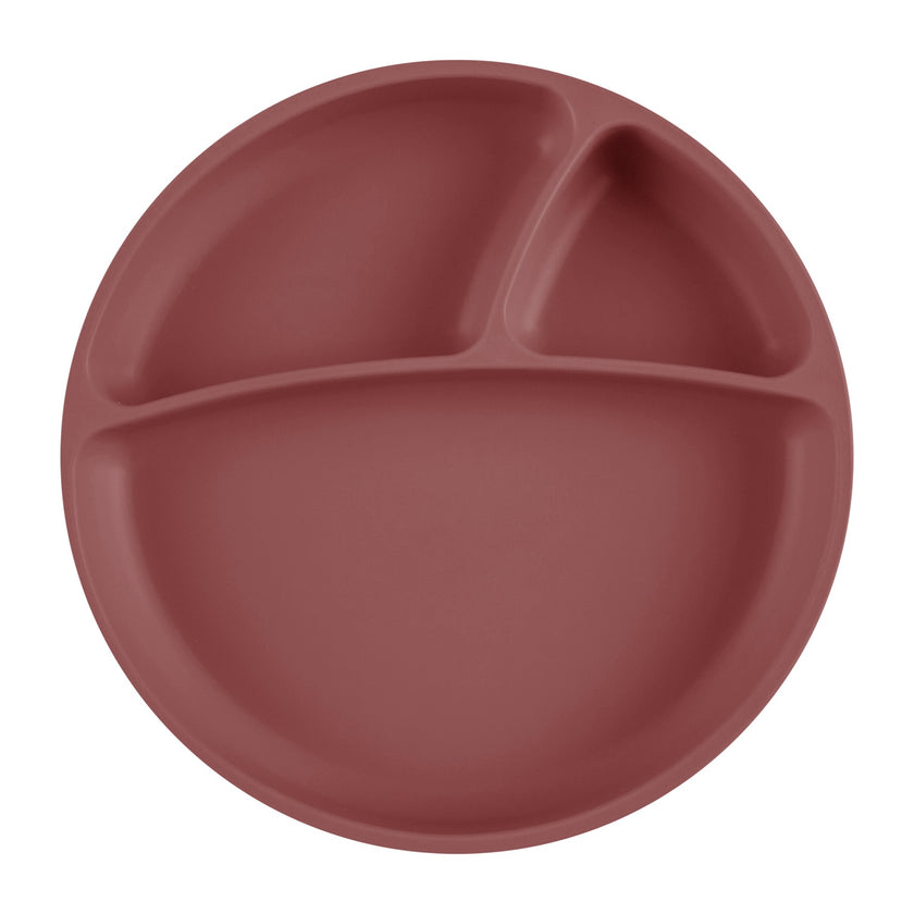 Assiette antidérapante en silicone – Terracotta - Mode Bébé Claye