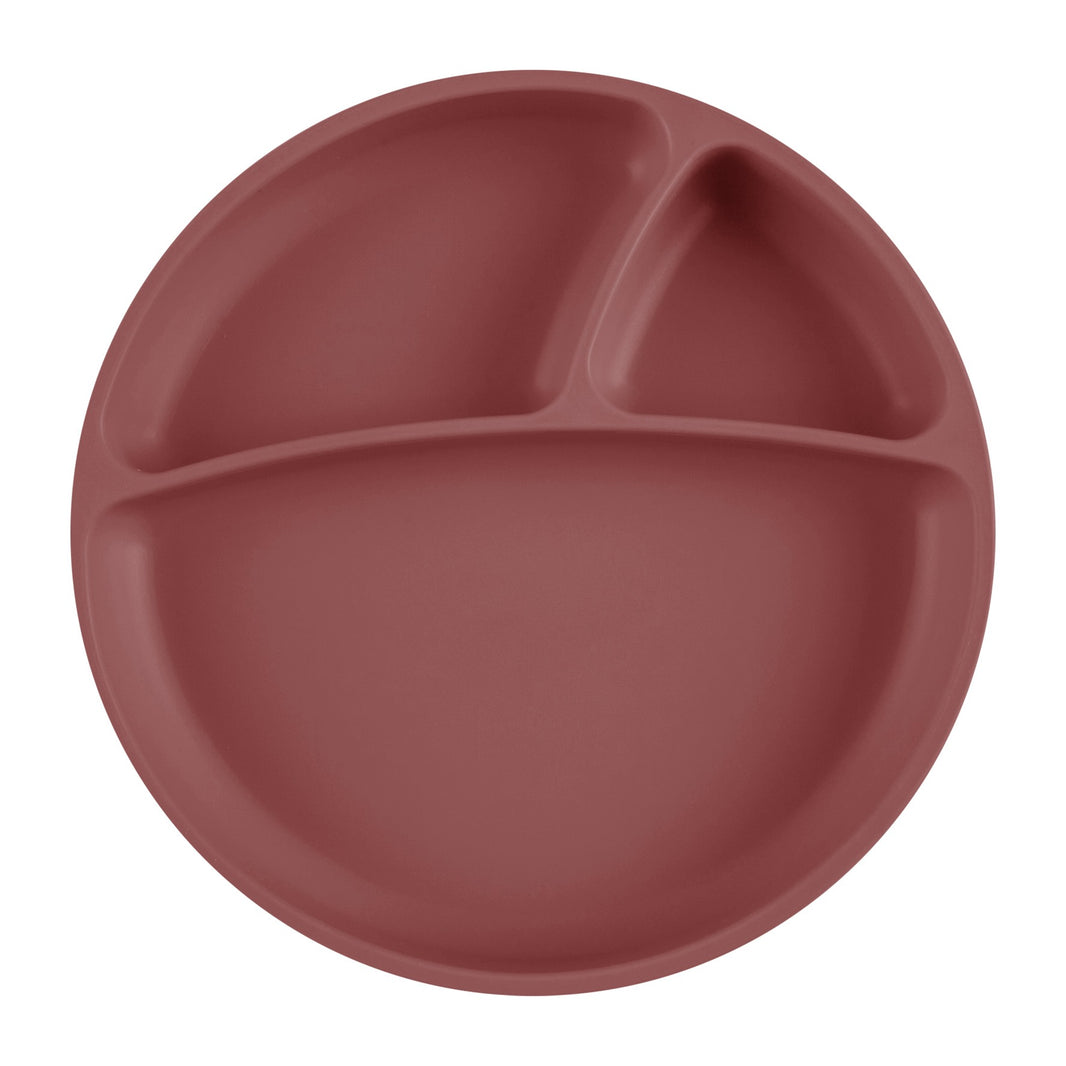 Assiette antidérapante en silicone – Terracotta - Mode Bébé Claye