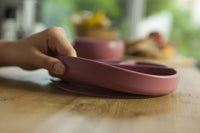 Assiette antidérapante en silicone – Terracotta - Mode Bébé Claye