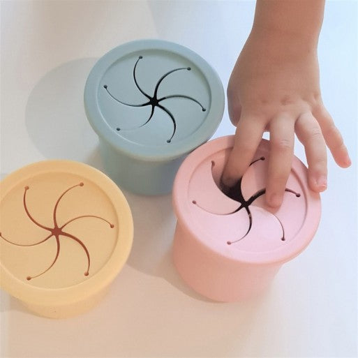 Gobelet Sip+Snack Tilleul/ gris - Mode Bébé Claye