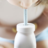 Gourde d’apprentissage avec paille - Nude - Mode Bébé Claye