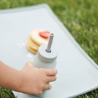 Gourde d’apprentissage avec paille - Nude - Mode Bébé Claye