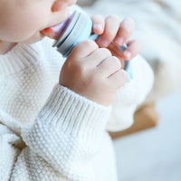 Grignoteuse en silicone - Rose/gris - Mode Bébé Claye