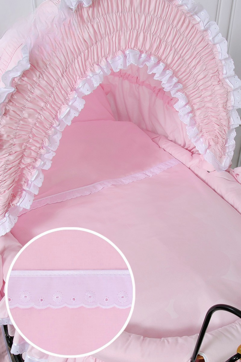 Berceau Retro Wicker SISI Rose - Mode Bébé Claye